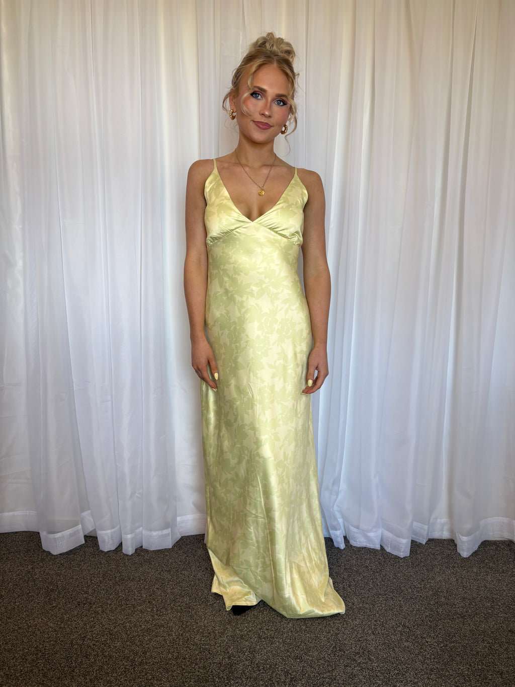 Sorrento Sun Maxi Dress - Yellow Floral Size 10