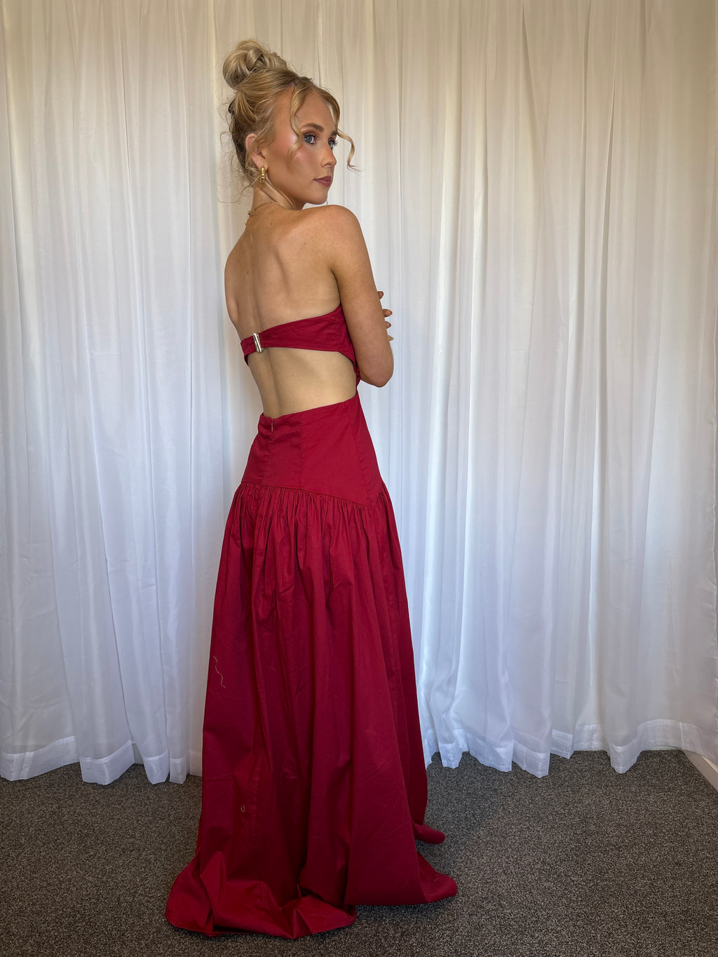 Aamari Maxi Dress - Red Size 8