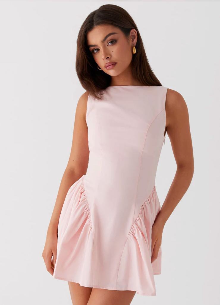 Invited Mini Dress - Pink (Size 10)