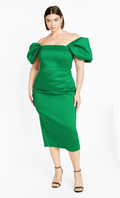 Elyse Dress - Bright Green Size 16